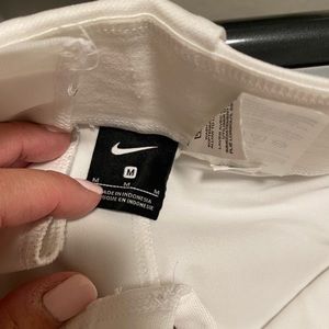 White Nike baseball pants